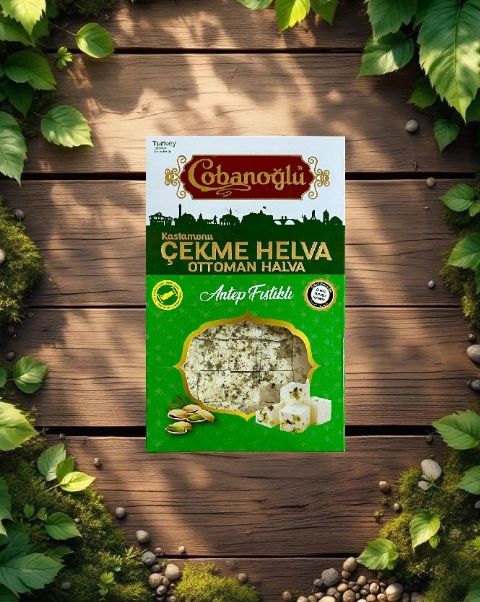 Antep Fıstıklı Vakum ambalaj Çekme Helva 200g
